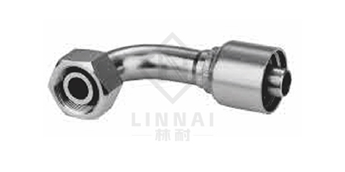 90°公制內螺紋24°錐帶O形圈輕系列