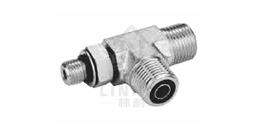 美制ORFS外螺紋O形圈平面密封/美制SAE
外螺紋帶O形圈重系列ISO 11926-2主支三通